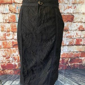 Dolce Gabbana Lace Pencil Skirt